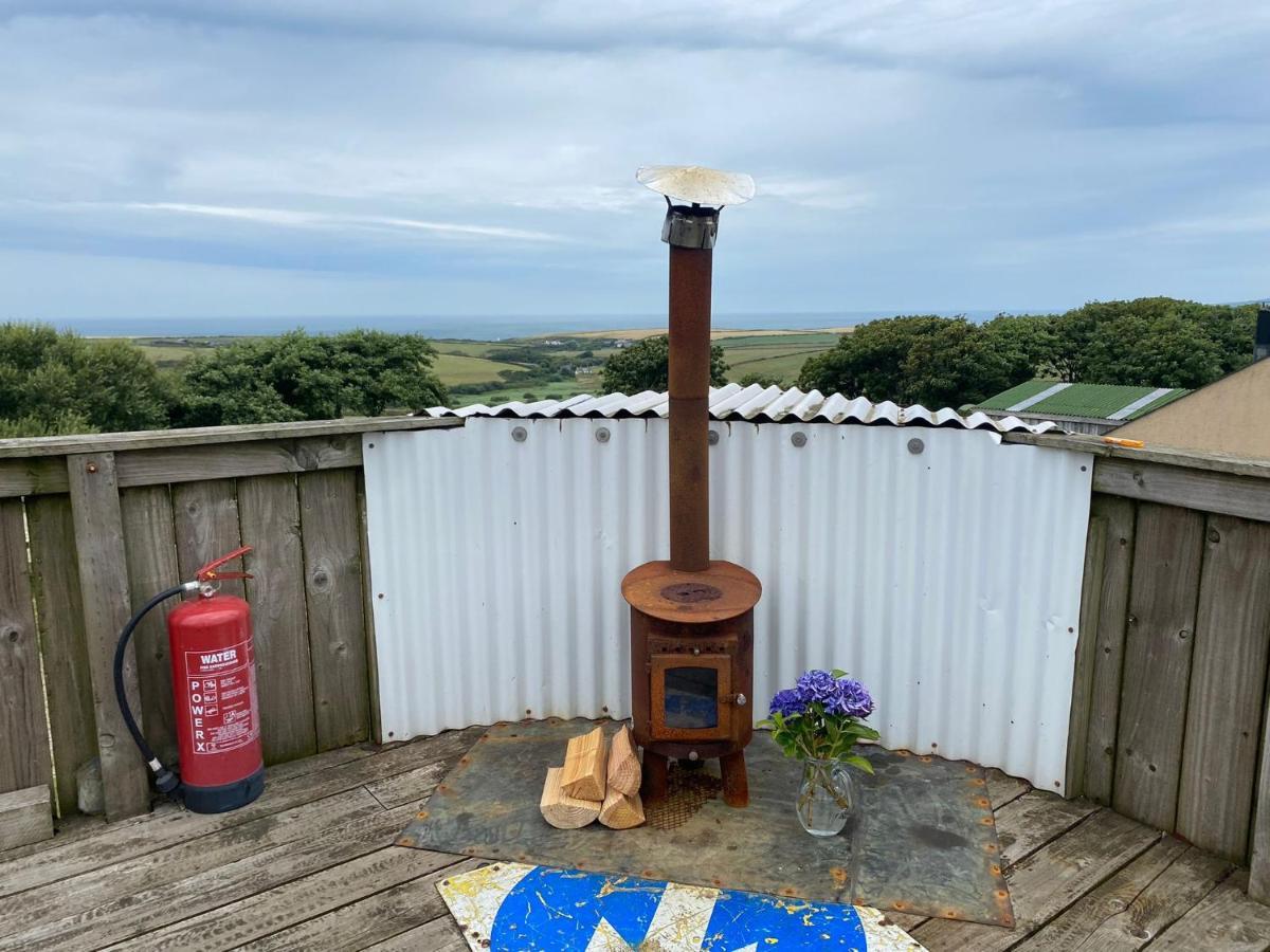 Coastal Stay Bell Tent Porthgain Extérieur photo